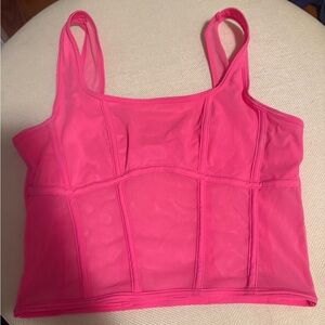 No Boundaries Vibrant Pink Mesh Bralette